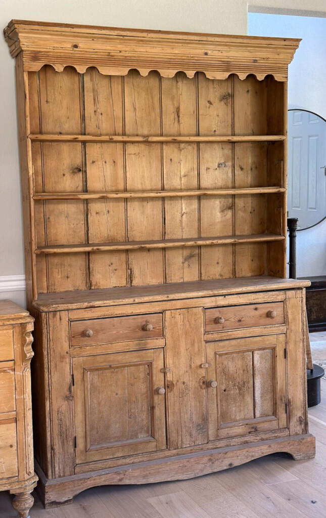 Country hutch being sold on Etsy