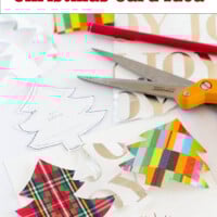 crafting Handmade Christmas card idea