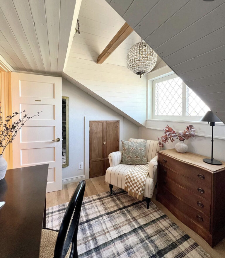 small bedroom made into an office