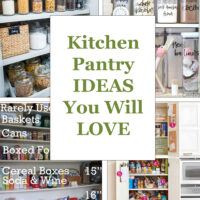 Kitchen pantry ideas and organizing tips that you can do to create the best pantry for your needs in big or small kitchens.
