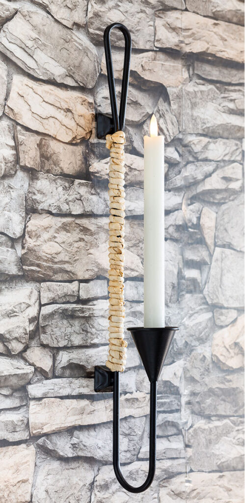 Black Metal candle sconce from hobby Lobby