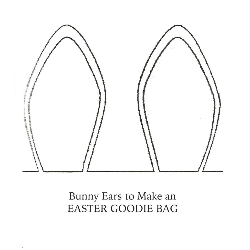 Easter bunny ears printable pattern