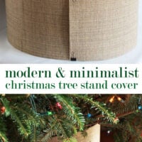 modern and minimalist christmas tree collar and stand cover
