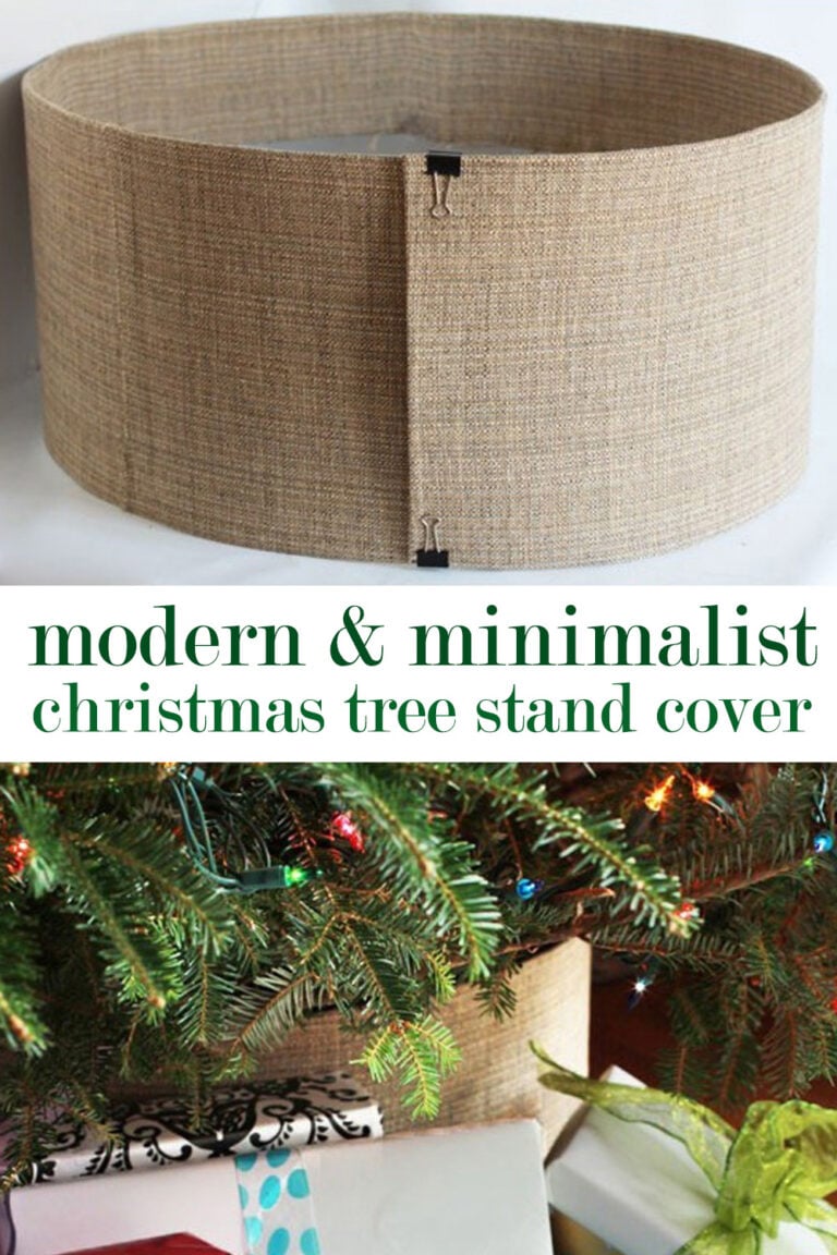 modern and minimalist christmas tree collar and stand cover