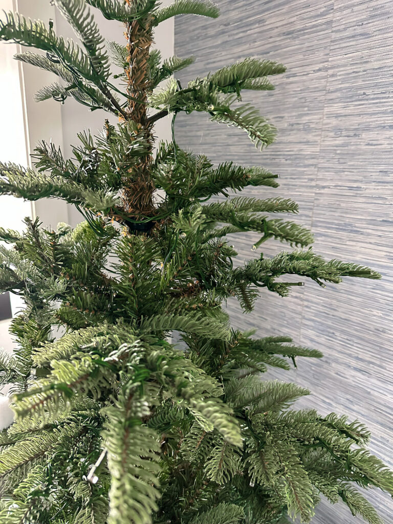 7' King Noble Fir Artificial Christmas Tree with 500 Warm White LED Lights