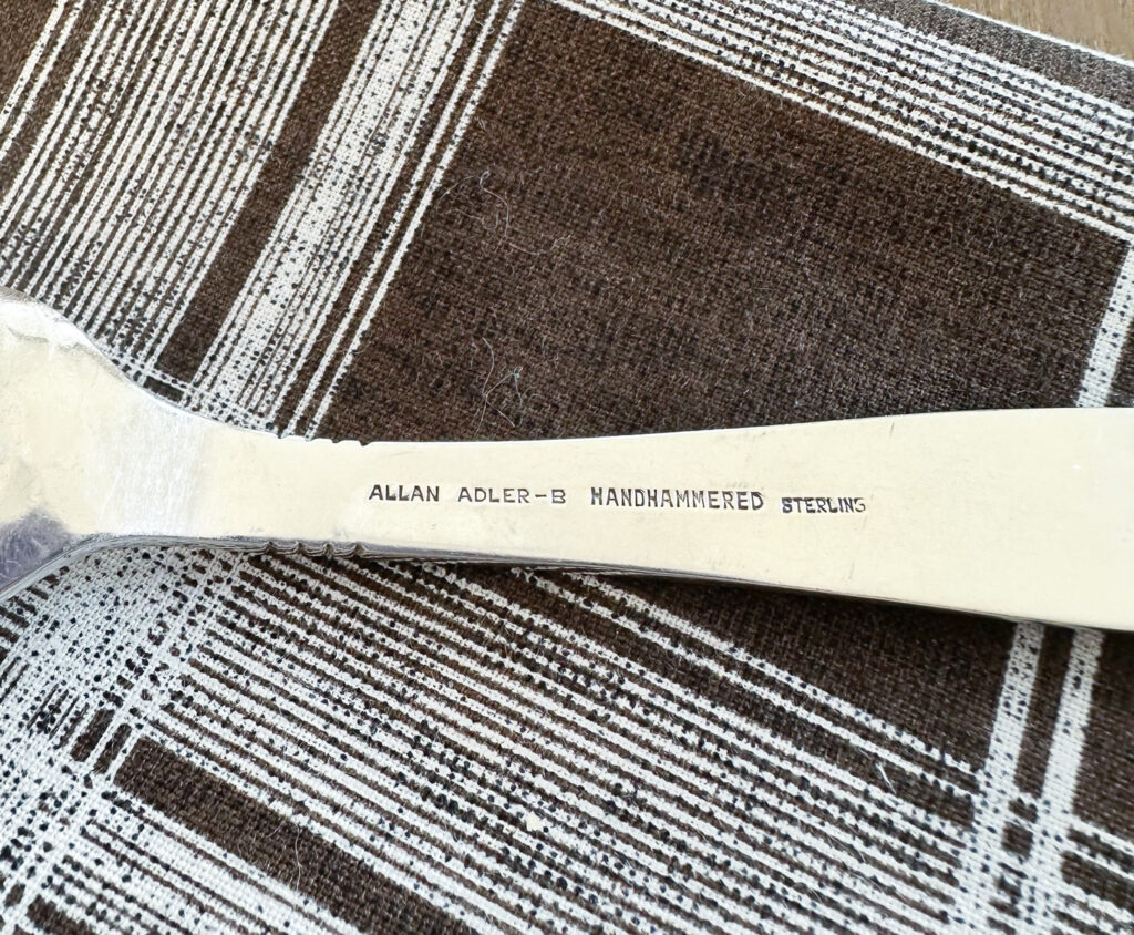 Allan Adler - B Hand Hammered Sterling