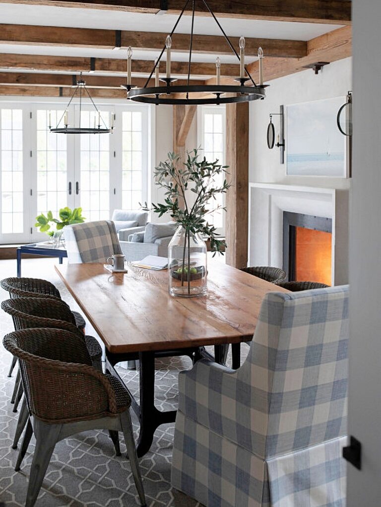 cozy at home with wood furniture