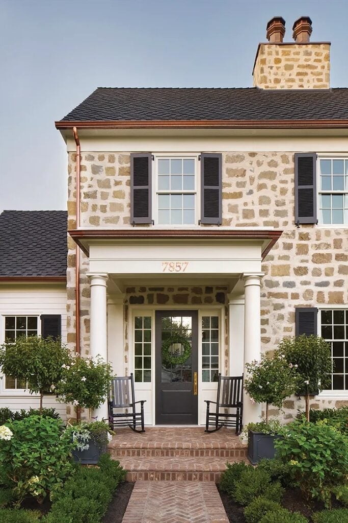 stone house facade