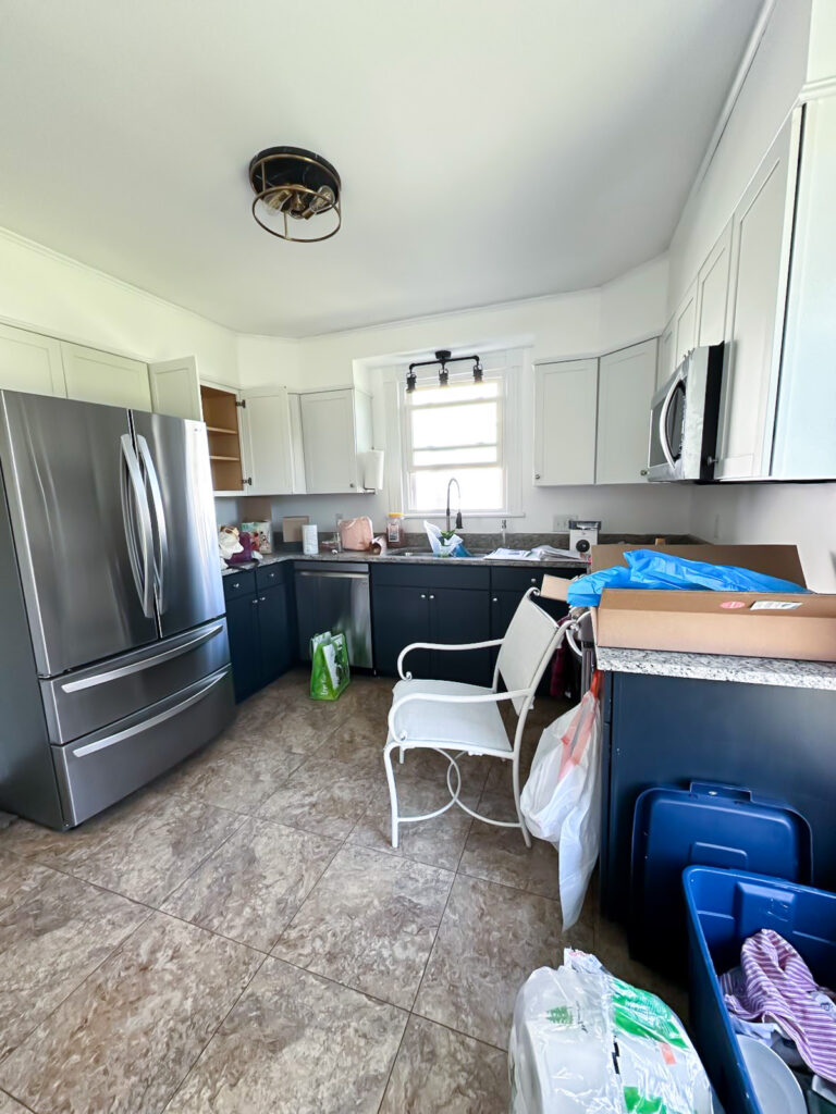 getting organized in a kitchen