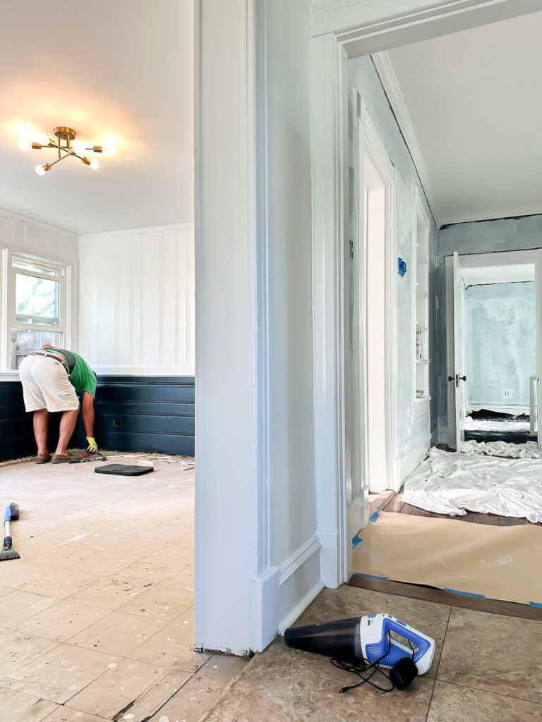 view of first floor of house from kitchen