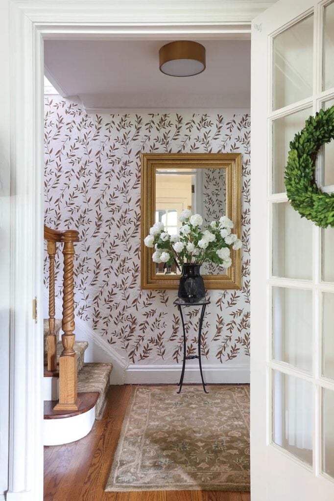 hallway in a Tudor home