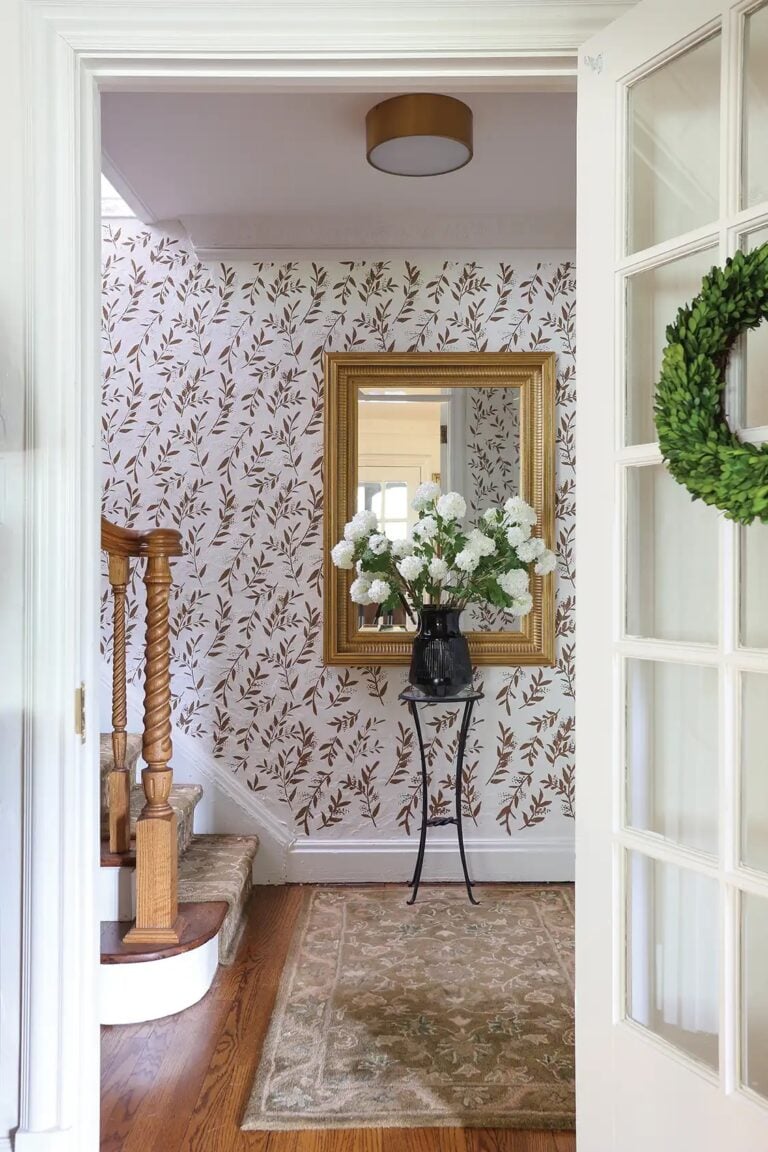 hallway in a Tudor home