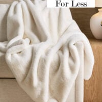 Luxury faux fur throw for less from Quince