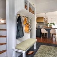 hallway mudroom