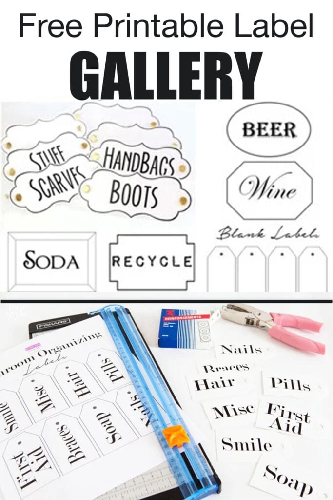 Free printable label gallery for anyone to save and print.