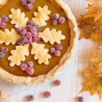 a very pretty Pumpkin pie