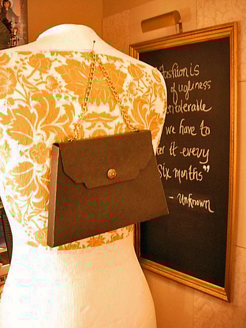 Designer-Inspired File Folder Gift Wrapping Idea