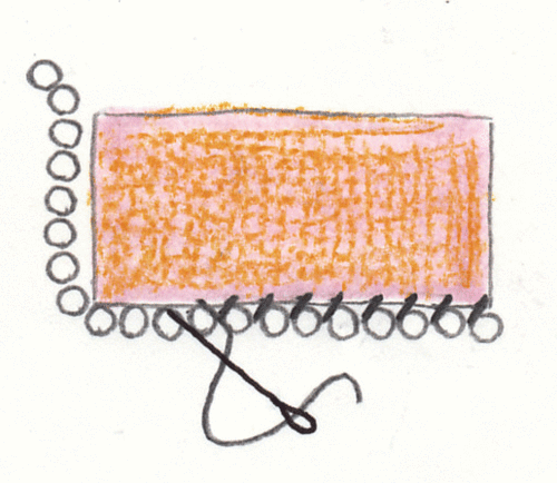 How to Sew-beads-on-window valance