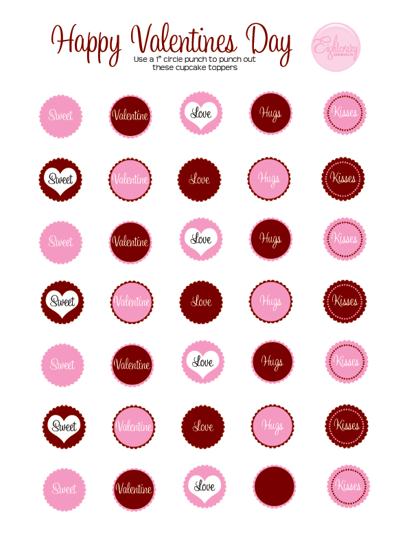 Valentine-cupcake-toppers free printable