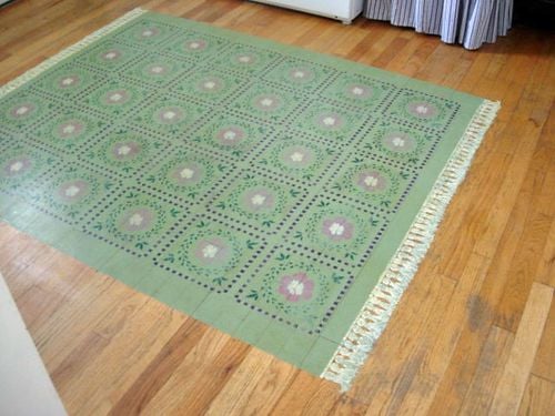 Rug painted on floor