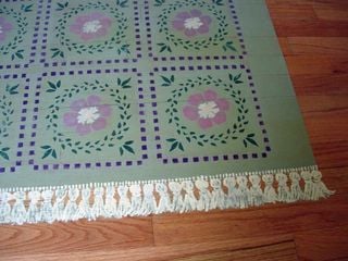 How to paint a rug on a floor