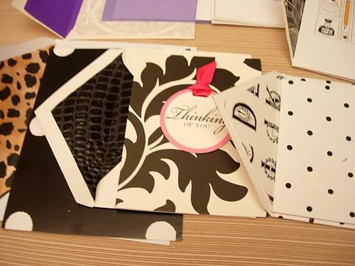 Use scrapbook paper: How to line an envelope