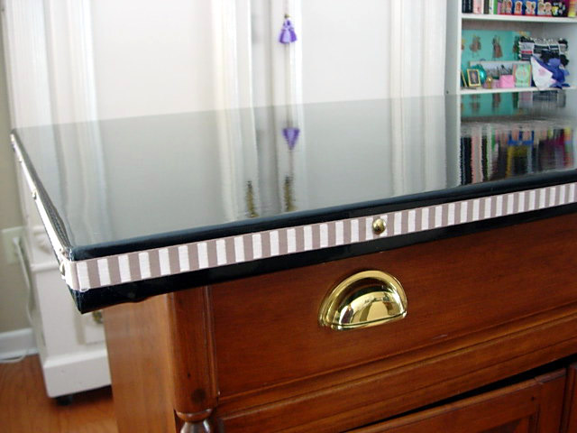 how to build a work table using a dresser