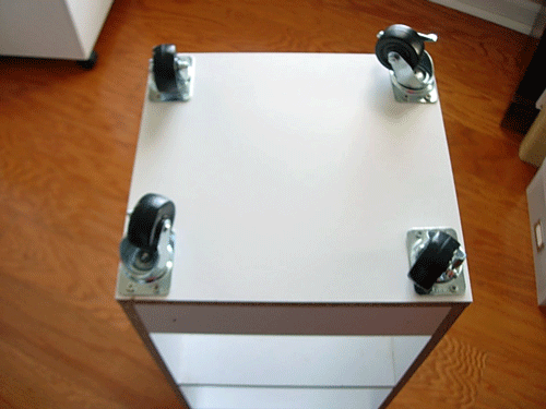 DIY Craft Cart With Wheels Tutorial