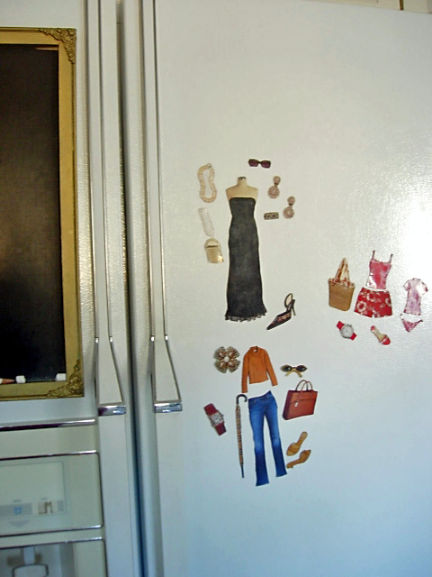 Chic Simple Style Fashion Magnets for your Fridge